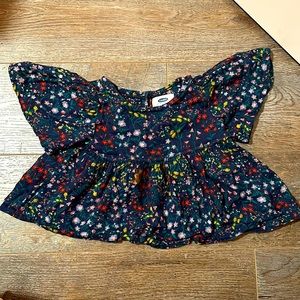 Boho Floral Flutter Top